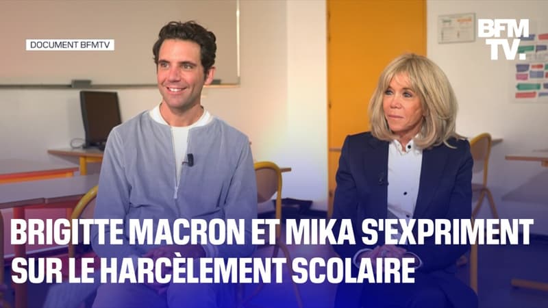 Harcèlement scolaire: Brigitte Macron et Mika s'expriment sur BFMTV