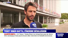 "C'est très très dur pour lui": Tony Estanguet "assommé" après la défaite en quarts de Teddy Riner aux JO de Tokyo