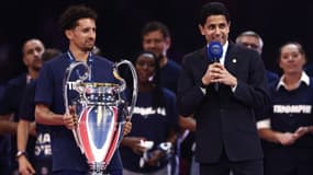 Marquinhos et Nasser Al-Khelaïfi, le 1er juin 2025