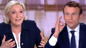 Marine Le Pen et Emmanuel Macron.