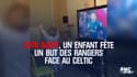 Cute alert, un enfant fête un but des Rangers face au Celtic