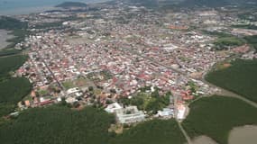 Vue aérienne de Cayenne