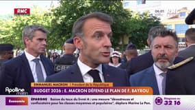Budget 2026: Emmanuel Macron défend le budget de François Bayrou