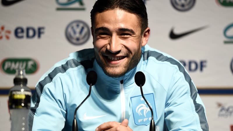 Nabil Fekir en conférence de presse