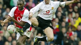 Patrick Vieira et Roy Keane en 2004