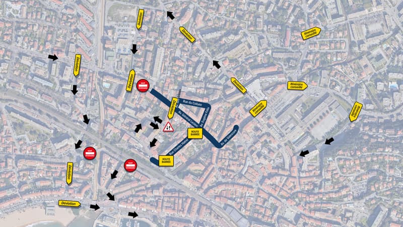 Saint-Raphaël: la circulation en centre-ville perturbée par des travaux jusqu'à fin mai