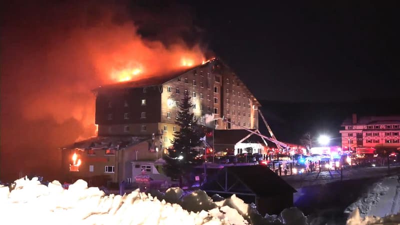 Turquie: au moins 66 morts dans l'incendie d'un hôtel dans une station de ski