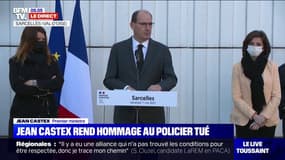 Jean Castex rend hommage au policier tué à Avignon: "La France entière est en deuil, une nouvelle fois"