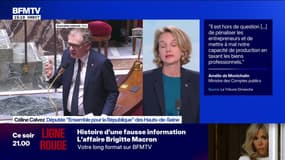 Retraites: "Il faut distinguer la proposition de suspension et ce que souligne Gérard Larcher qui est l'abandon de la réforme", rappelle Céline Calvez (Ensemble)  