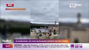 En Dordogne, des tags faisant référence à l'islam inscrits sur des tombes