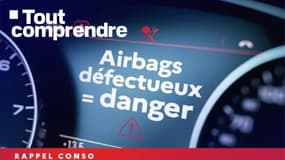 L'affiche de la campagne d'information lancée en ce début 2025 par le ministère des Transports concernant les airbags Takata chez une vingtaine de constructeurs.