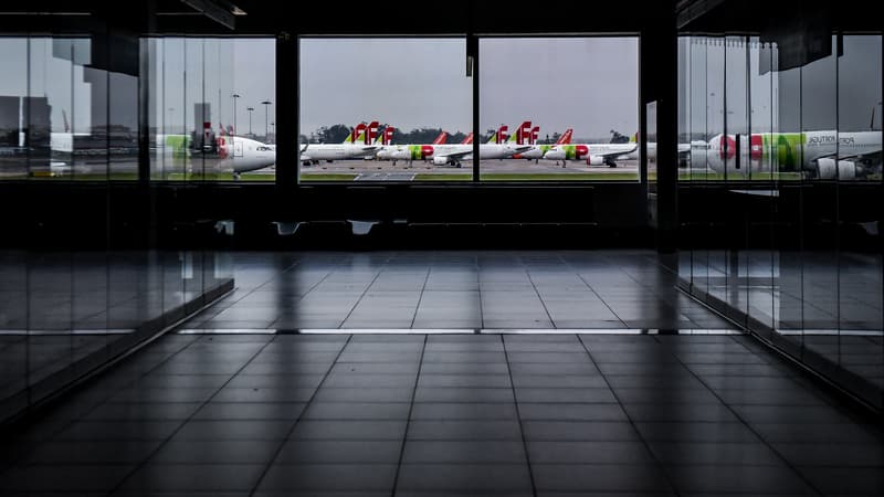 L'aéroport de Lisbonne, en avril 2020. (photo d'illustration)