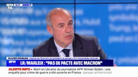 Olivier Marleix (LR): "Nous n'avons rien à voir avec le président de la République, notre projet n'est pas le même, donc il n'y aura pas d'alliance" 