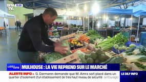 "La peur n'évite pas le danger": la vie reprend sur le marché de Mulhouse quelques jours après l'attentat mortel 