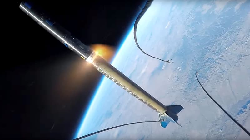 Le décollage d'une fusée filmé par une GoPro