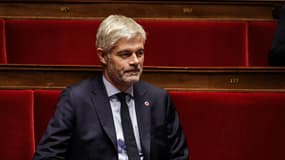 Le patron des députés LR, Laurent Wauquiez, à l'Assemblée nationale le 22 janvier 2025 