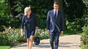 Marine Le Pen et Jordan Bardella à l'Élysée le 26 août 2024 