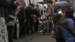 Un vétéran américain du D-Day en Normandie le 1er juin 2025
