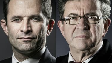 Benoît Hamon et Jean-Luc Mélenchon.