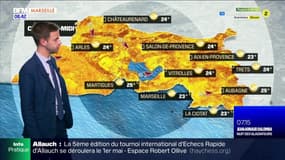 Météo Bouches-du-Rhône: une journée ensoleillée malgré un léger voile nuageux, jusqu'à 23°C à Marseille 