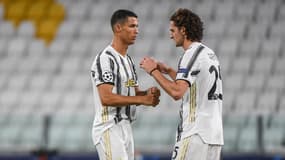 Cristiano Ronaldo et Adrien Rabiot avec la Juventus