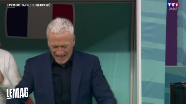 Deschamps après le penalty manqué par Kane Deschamps après le penalty manqué par Kane