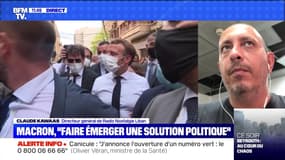 Macron, "faire émerger une solution politique" - 07/08