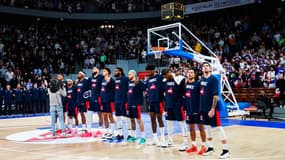 L'équipe de France de basket masculine, le 23 février 2024
