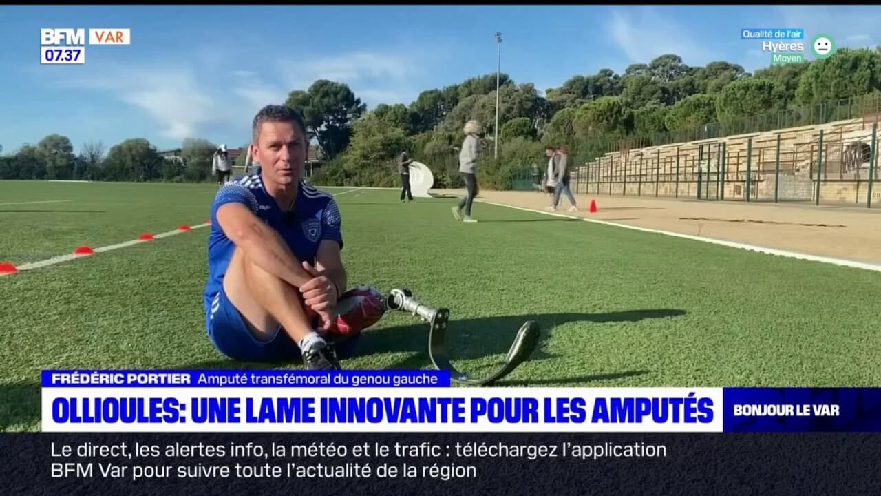 Testee Une lame innovante pour les sportifs amputés testée au stade d'Ollioules