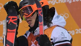 Perrine Laffont récupère après son run victorieux
