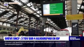 Trois TGV sur quatre circulent ce lundi en Île-de-France en raison de la grève à la SNCF