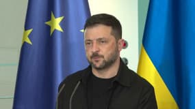 Volodymyr Zelensky le 13 août 2025 à Berlin. 