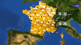 Prévisions météo pour le lundi 9 août 2021