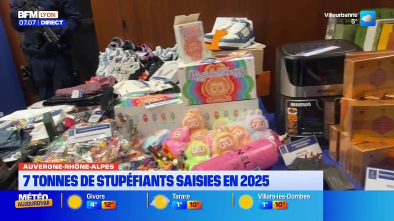 Auvergne-Rhône-Alpes : 7 tonnes de stupéfiants saisies en 2025