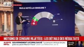 LFI,RN, UDR... Le détail des votes des motions de censure 