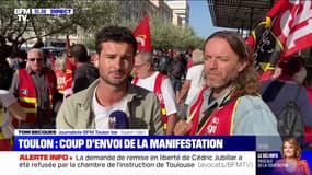 Grève: coup d'envoi de la manifestation à Toulon 