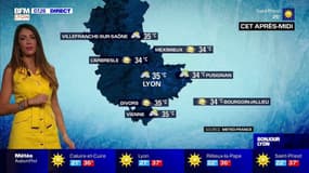 Météo: une chaleur toujours accablante ce lundi à Lyon avec 35°C cet après-midi, un ciel chargé qui pourrait tourner à l'orage