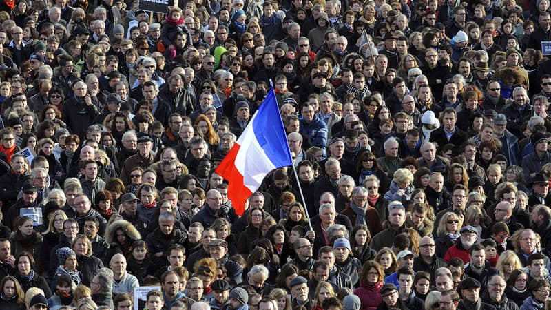 La manifestation du 11 janvier 2015 à Rennes.