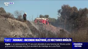 22 hectares brûlés après un incendie à Rognac