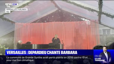 À Versailles, Gérard Depardieu chante Barbara