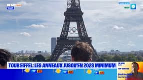 Paris: Anne Hidalgo veut conserver les anneaux des JO sur la tour Eiffel jusqu'en 2028 "au moins"