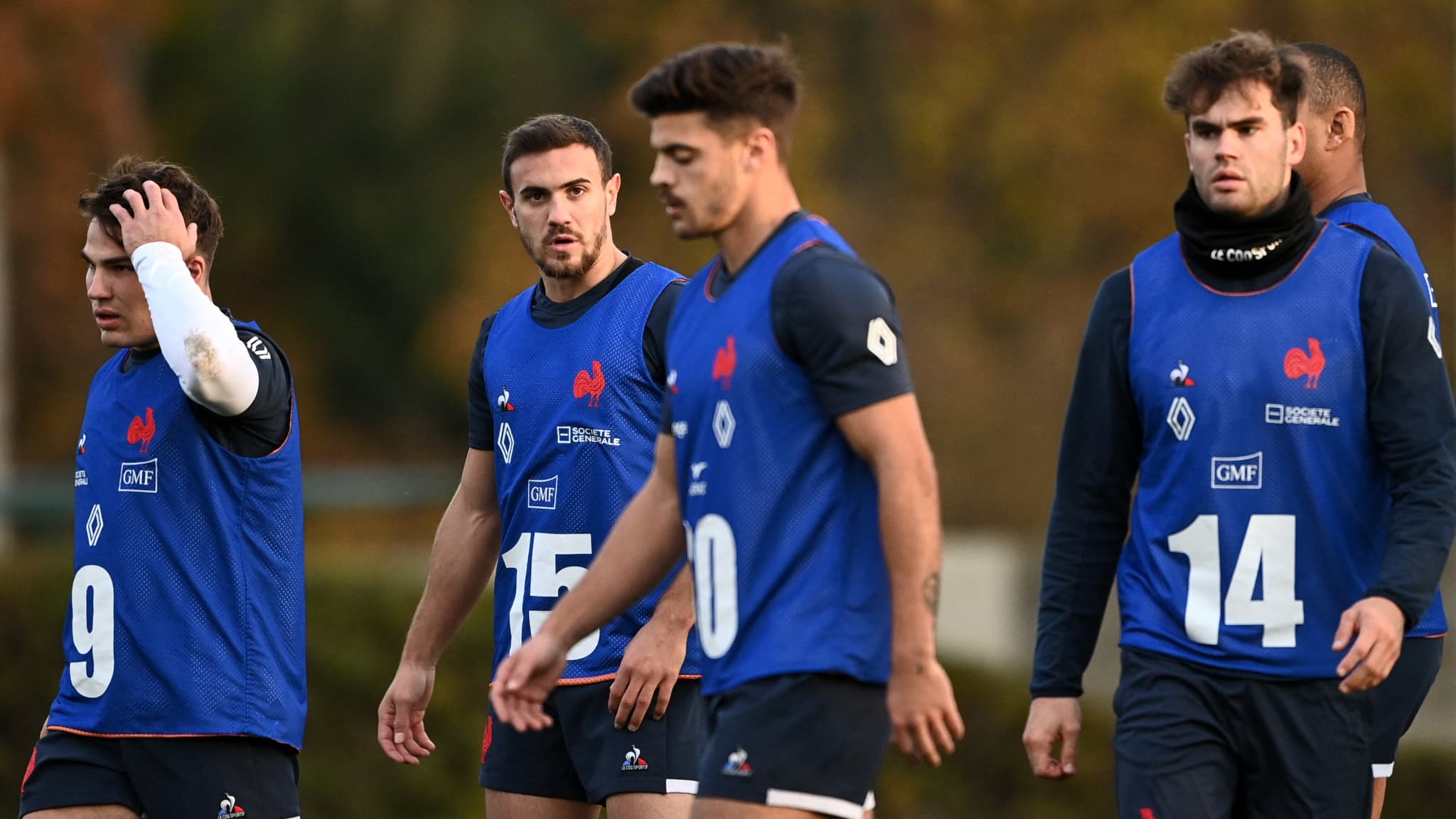 Le duo Dupont-Ntamck à l'entraînement des Bleus Le duo Dupont-Ntamck à l'entraînement des Bleus