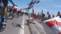 La chute de Pierre-Luc Périchon sur le Tour de France