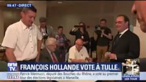 Législatives: François Hollande vote au milieu des citoyens à Tulle
