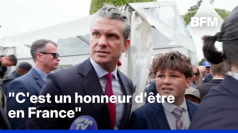 Cérémonie du 6 juin: les mots de Pete Hegseth, secrétaire à la Défense des États-Unis à BFMTV
