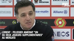 Lorient : Pélissier aimerait "un ou deux joueurs supplémentaires" au mercato