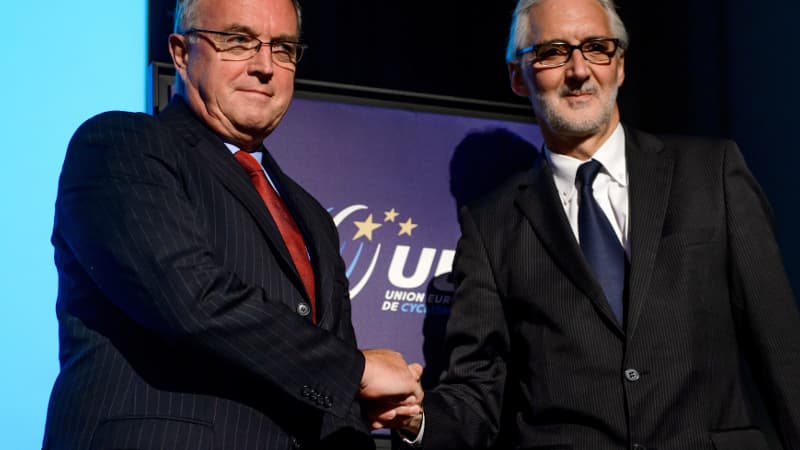 Pat McQuaid et Brian Cookson