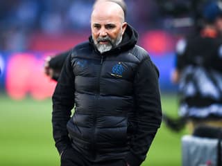 Jorge Sampaoli avec l'OM pendant la saison 2021-2022