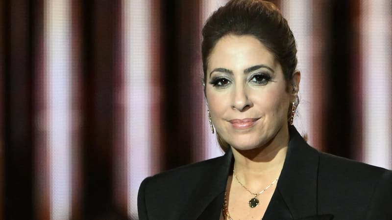 L'animatrice de télévision franco-libanaise Léa Salamé assiste à la 40e cérémonie des Victoires de la Musique, à la salle de concert de la Seine Musicale à Boulogne-Billancourt, en banlieue parisienne, le 14 février 2025.