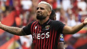 Andy Delort avec Nice, août 2022